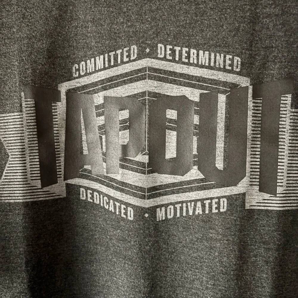 NWOT Officially licensed Tapout T-Shirt size XL. Short sleeve. Gray and black. - Picture 4 of 10